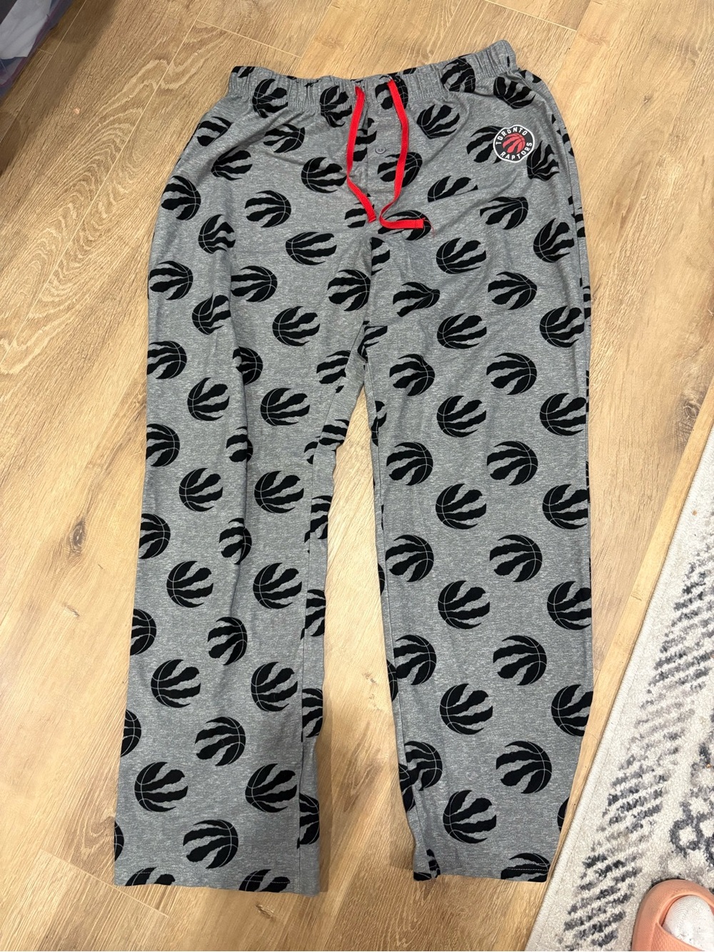 NBA Gray Lounge Pants with Black Logo Accents
